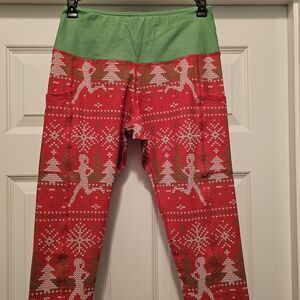 Gone for a Run Small Christmas Capri